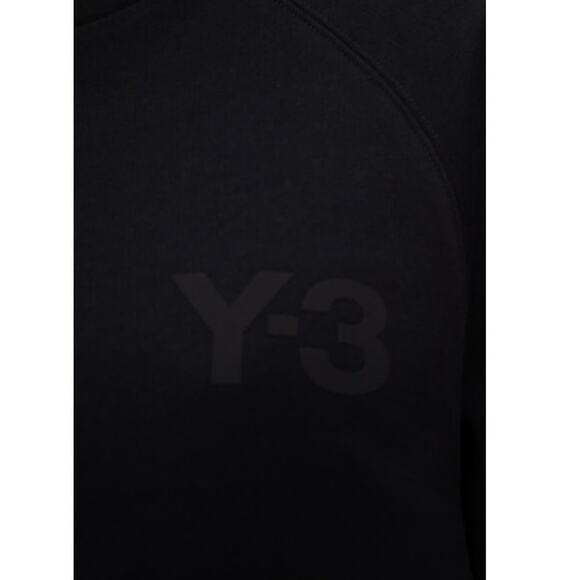 Y-3 Womens Black Long Sleeve Logo Crew Neck Cozy Sweater Sweatshirt Top Size M - Picture 14 of 14
